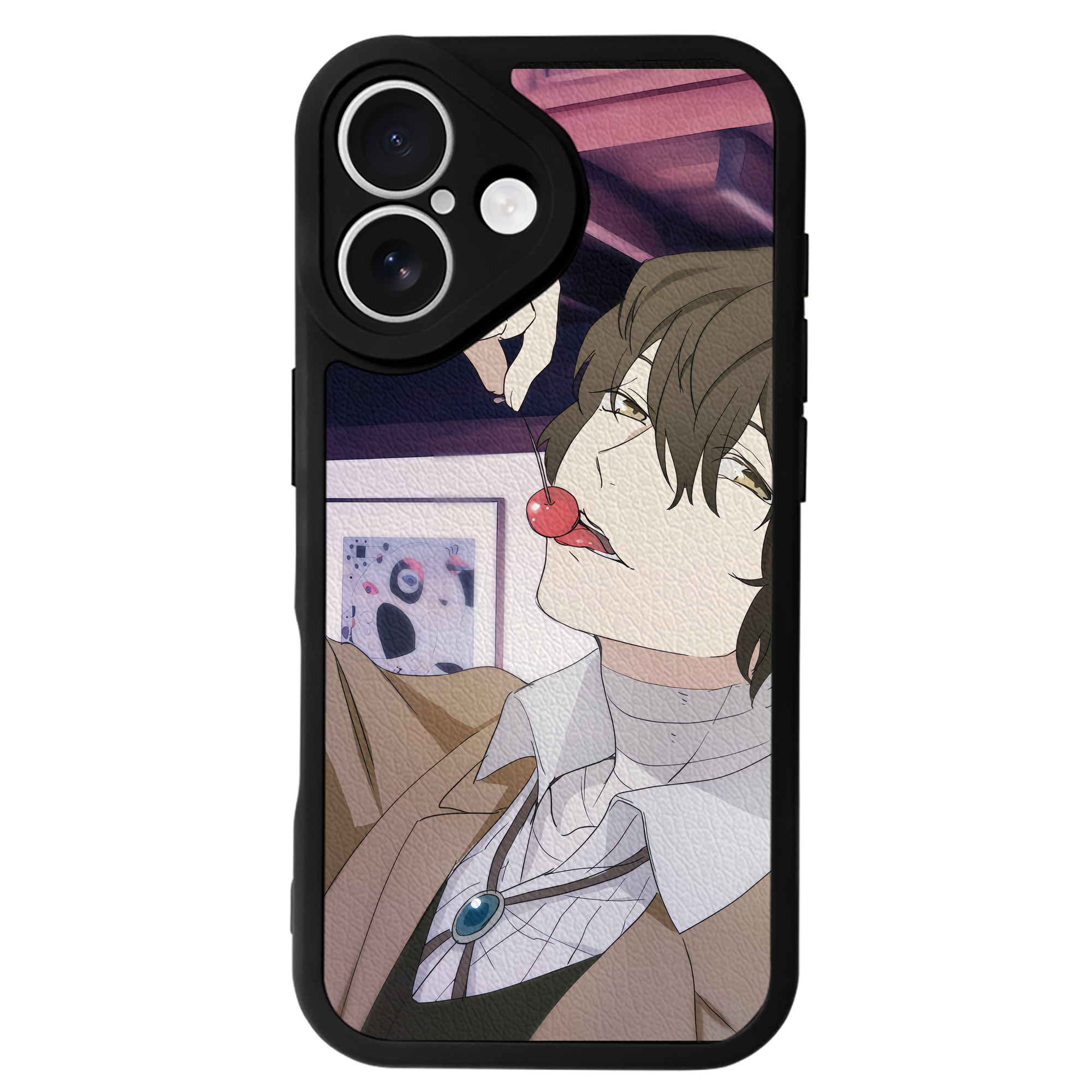 （画像用） 文豪ストレイドッグス Bungo Stray Dogs 【iPhone 16シリーズ対応】シリコンスマホケース（レザー調） 材質：シリコン